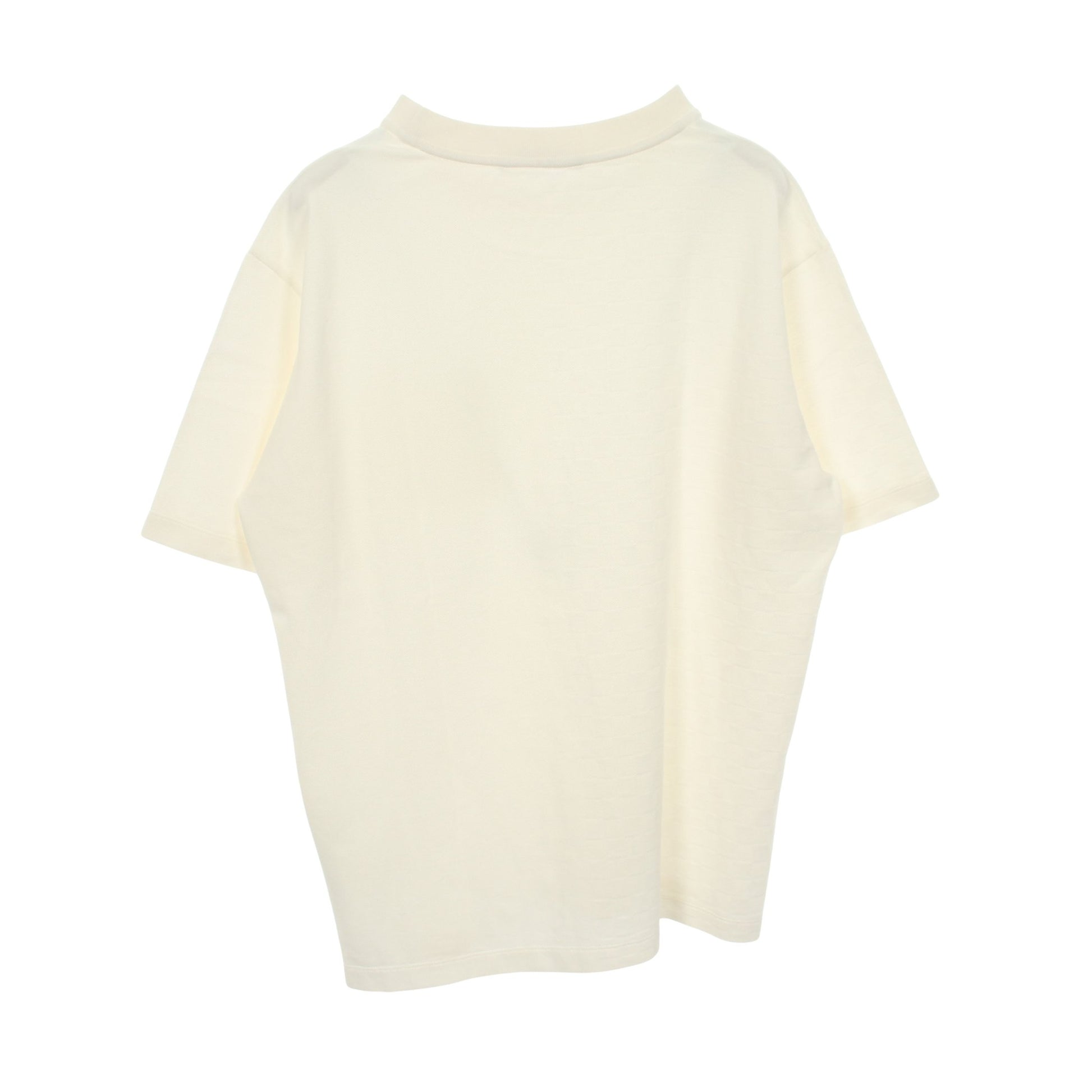 ハーフダミエ ポケット 鹿の子 クルーネック 半袖Tシャツ コットン ホワイト ルイヴィトン トップス LOUIS VUITTON