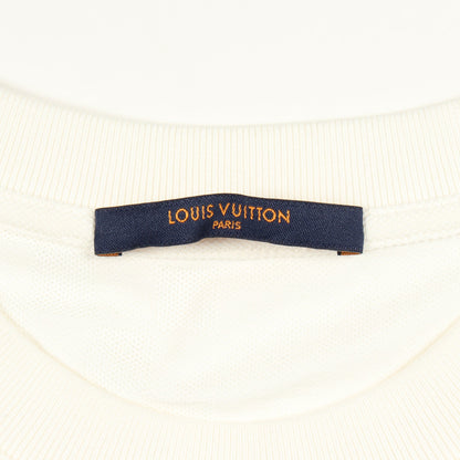 ハーフダミエ ポケット 鹿の子 クルーネック 半袖Tシャツ コットン ホワイト ルイヴィトン トップス LOUIS VUITTON