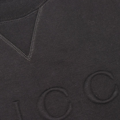 エンボスロゴ スウェットシャツ コットン ブラック グッチ トップス GUCCI