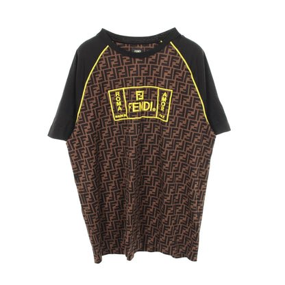 ズッカ クルーネック 半袖Tシャツ コットン マルチカラー フェンディ トップス FENDI