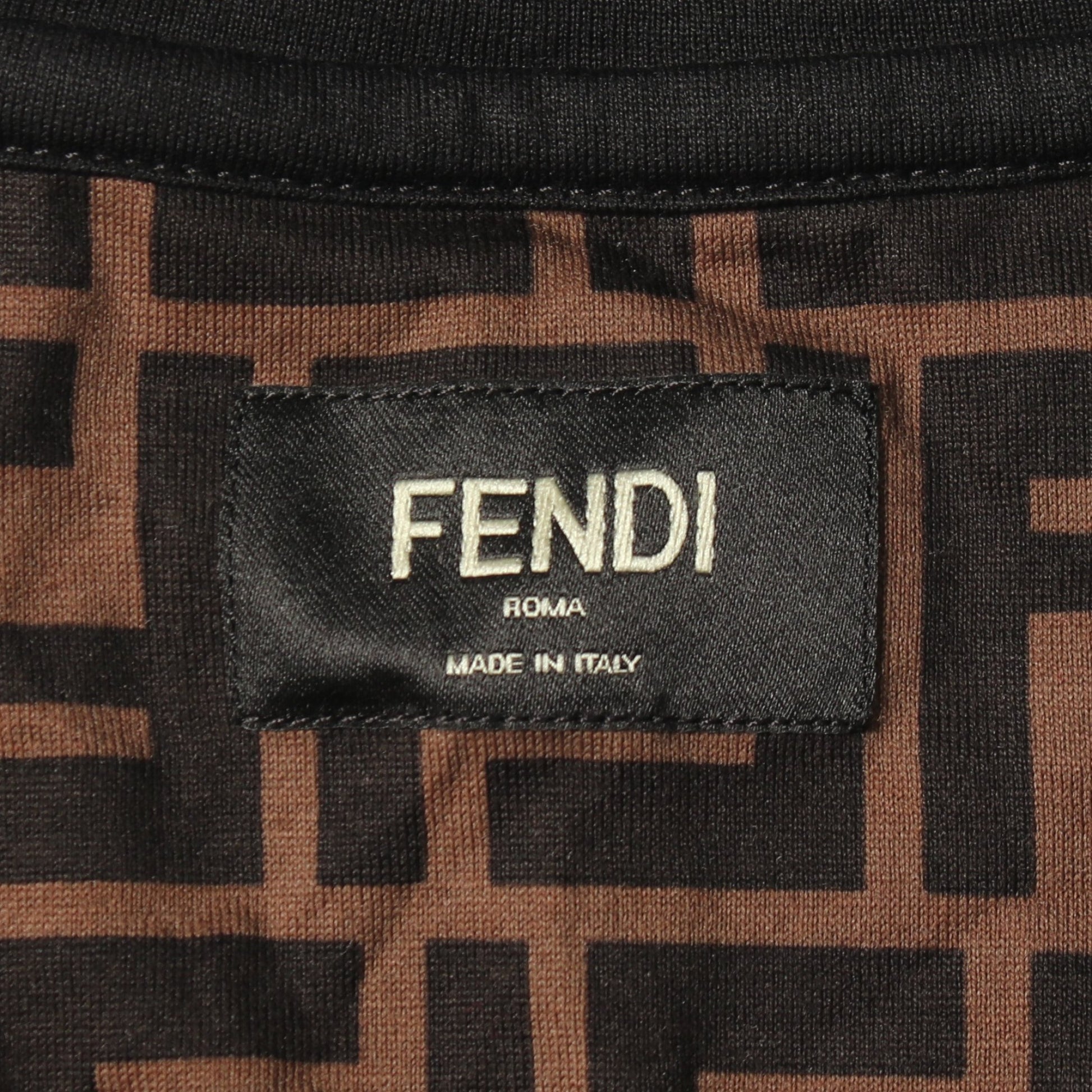 ズッカ クルーネック 半袖Tシャツ コットン マルチカラー フェンディ トップス FENDI