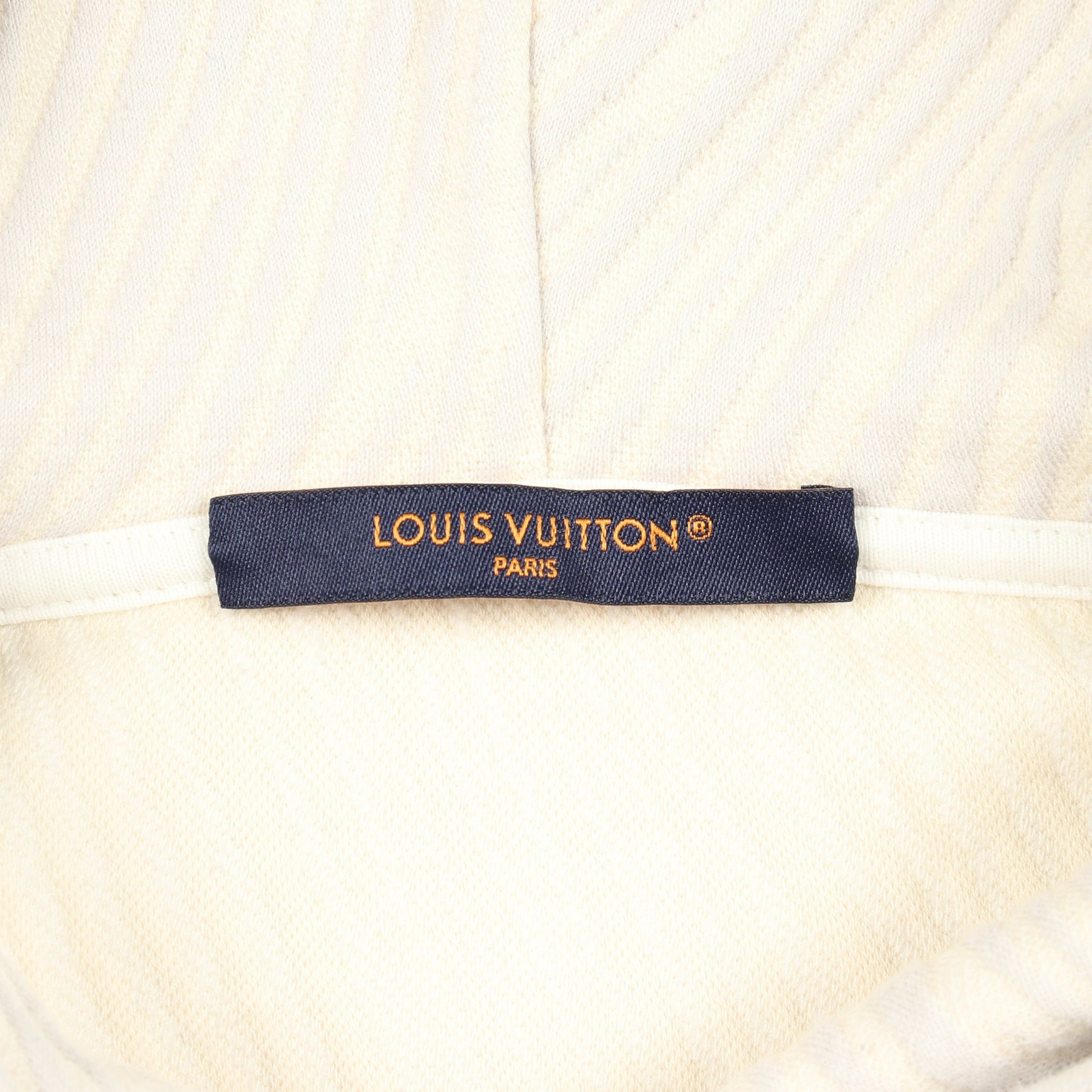 エピジャガード ジャージーフーディ プルオーバーパーカー コットン アイボリー ライトグレー ルイヴィトン トップス LOUIS VUITTON