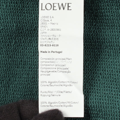 アナグラム エンブロイダリー スウェットシャツ コットン ダークグリーン ロエベ トップス LOEWE