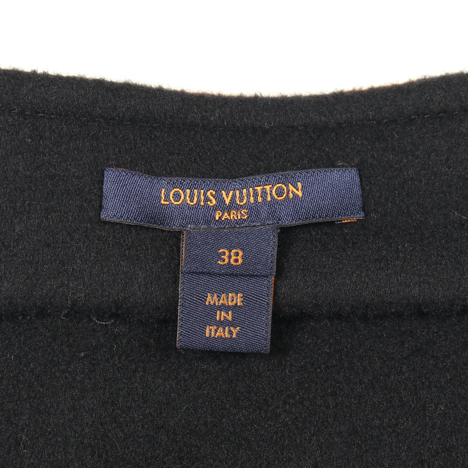 モノグラム ミニ スカート ウール シルク ブラック ブラウン ルイヴィトン ボトムス LOUIS VUITTON