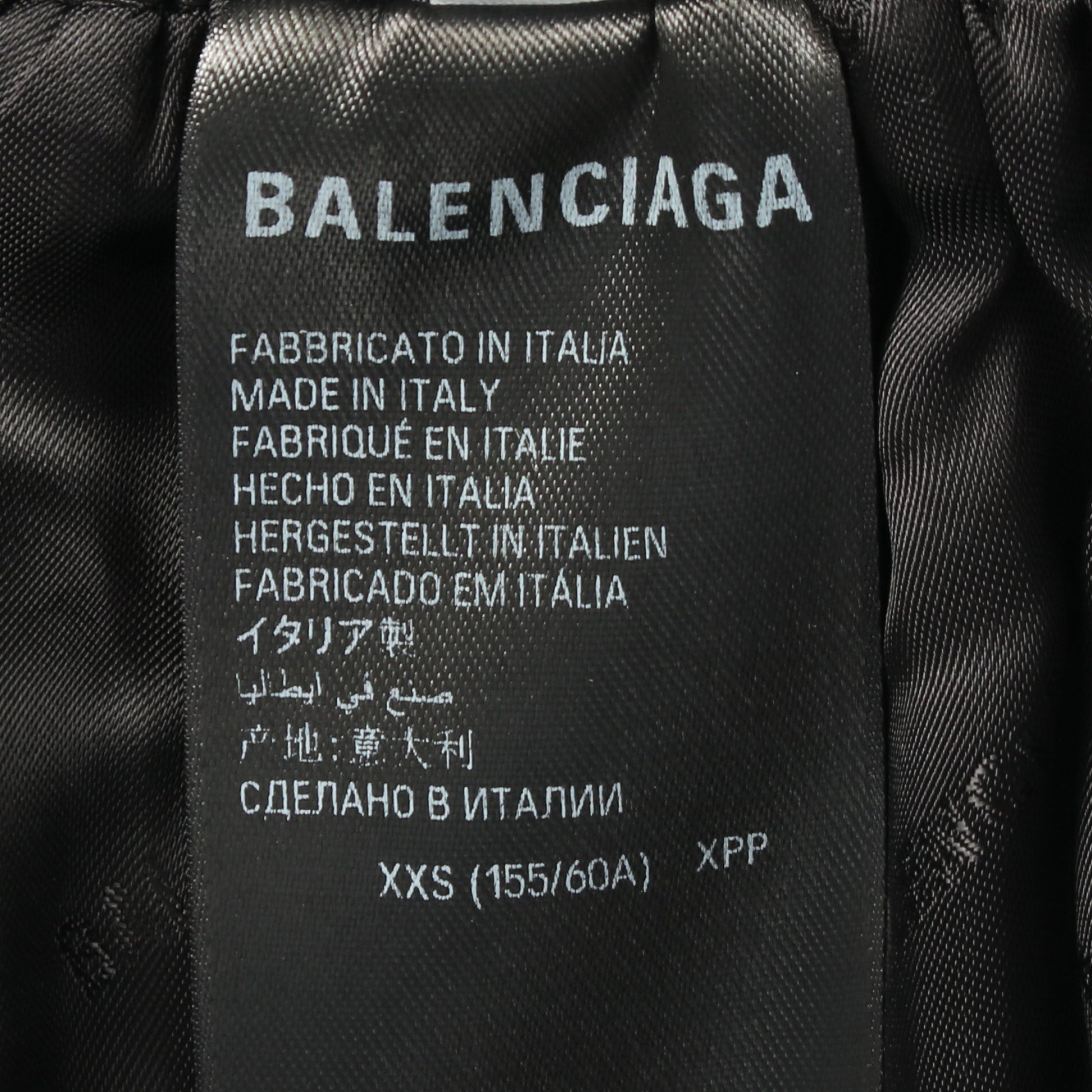 テクニカルファイユミニマルトラッカーバギーパンツ イージーパンツ コットン ブラック バレンシアガ ボトムス BALENCIAGA
