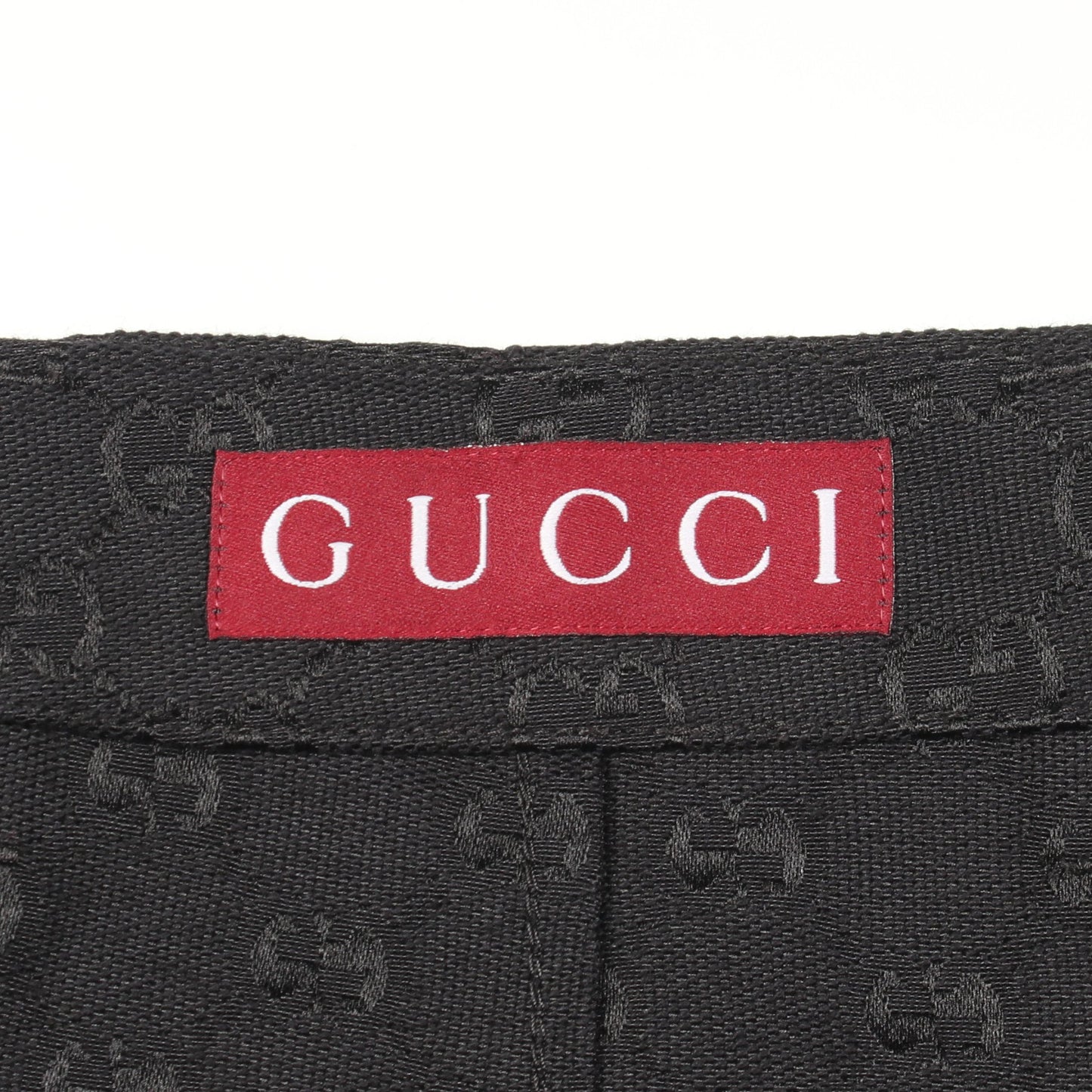 GG柄 デニムパンツ コットン ブラック グッチ ボトムス GUCCI