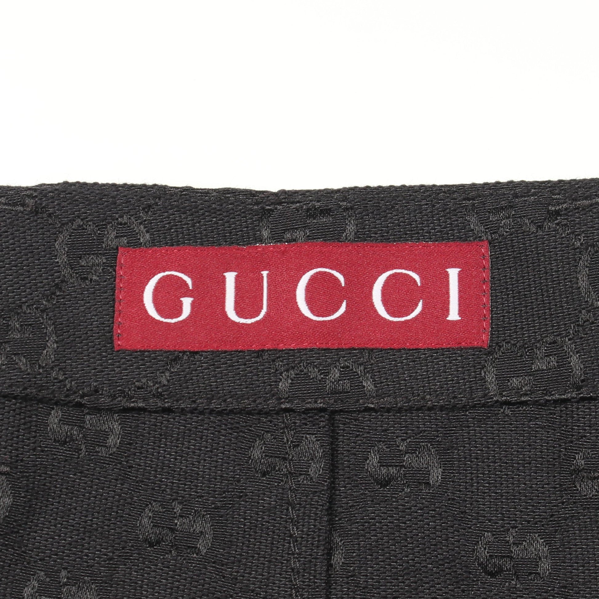 GG柄 デニムパンツ コットン ブラック グッチ ボトムス GUCCI