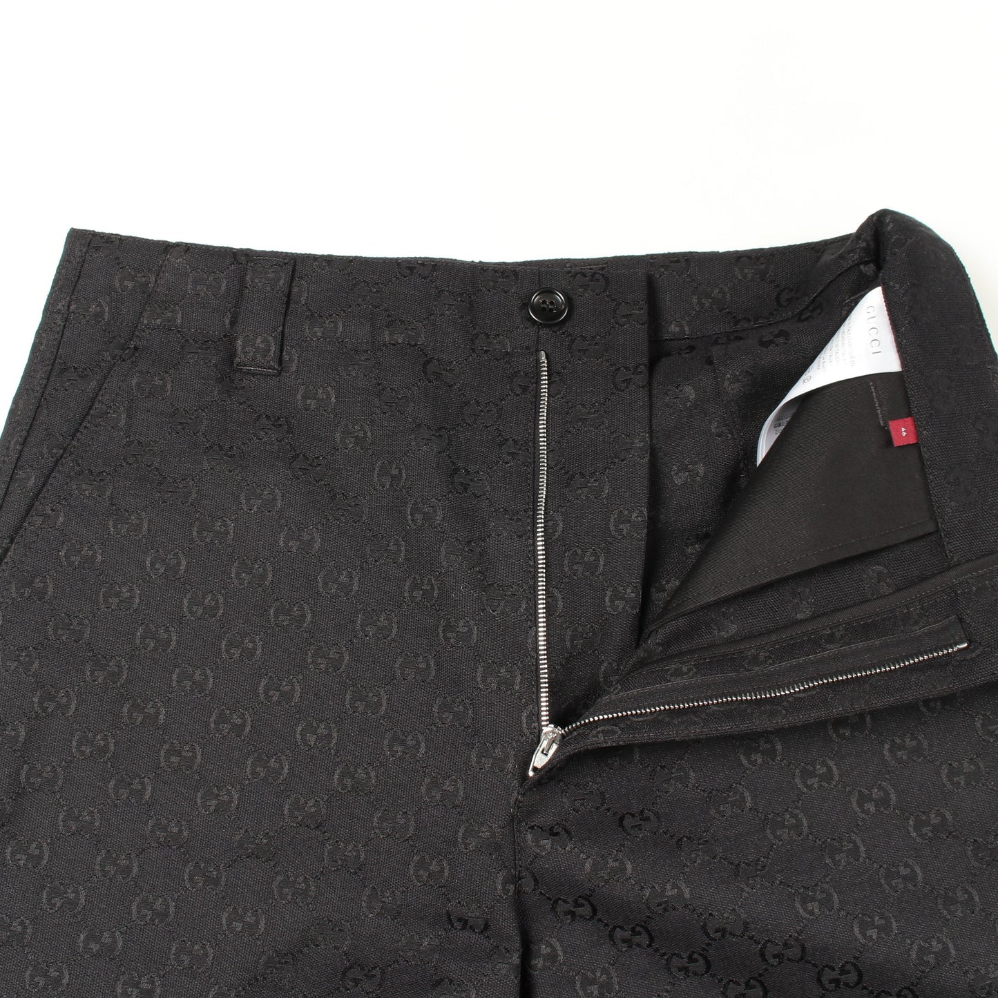 GG柄 デニムパンツ コットン ブラック グッチ ボトムス GUCCI