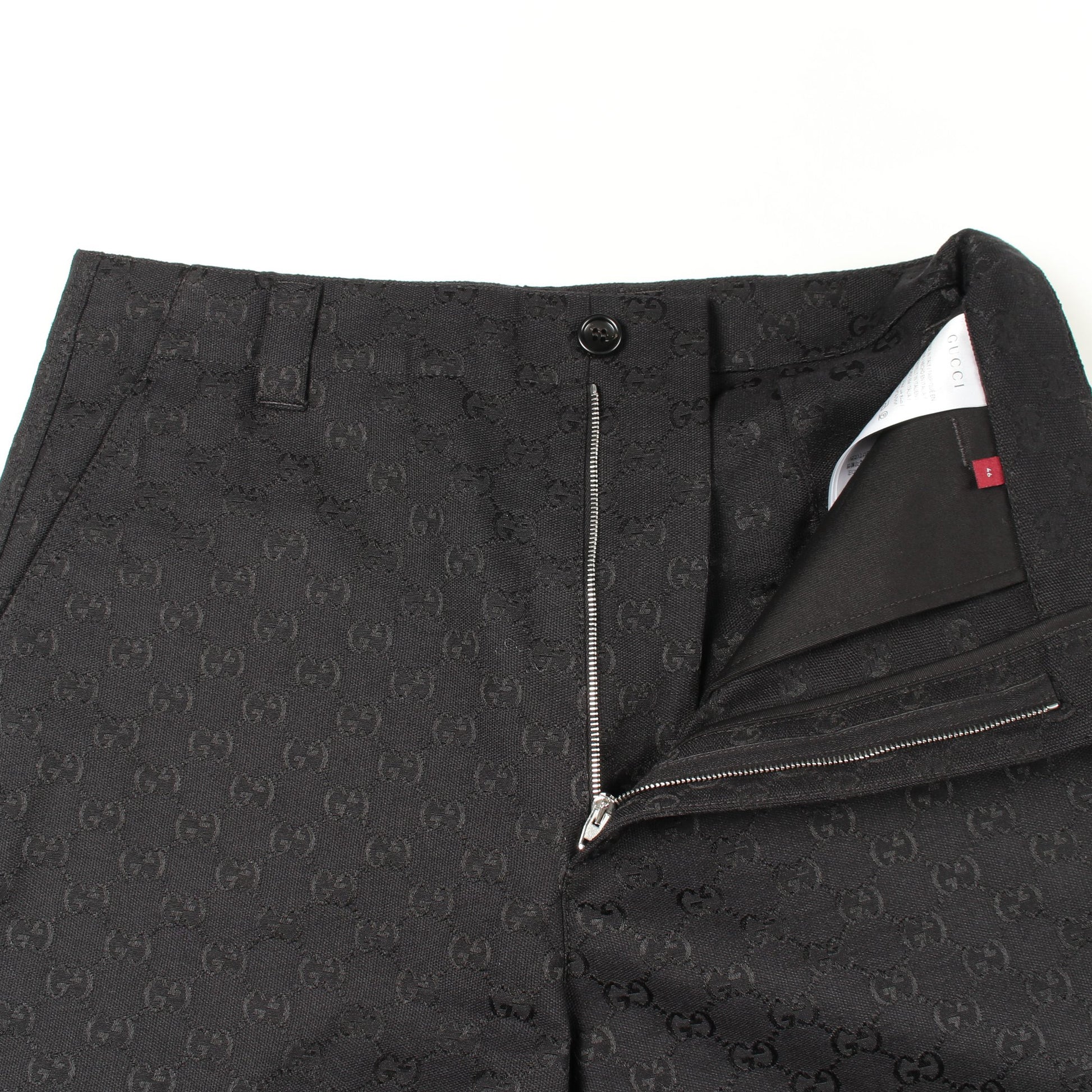 GG柄 デニムパンツ コットン ブラック グッチ ボトムス GUCCI