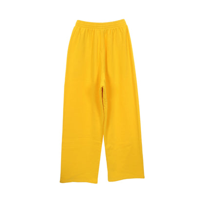 BALENCIAGA × Scholl スウェットバギーロングパンツ スウェットパンツ コットン イエロー バレンシアガ ボトムス BALENCIAGA