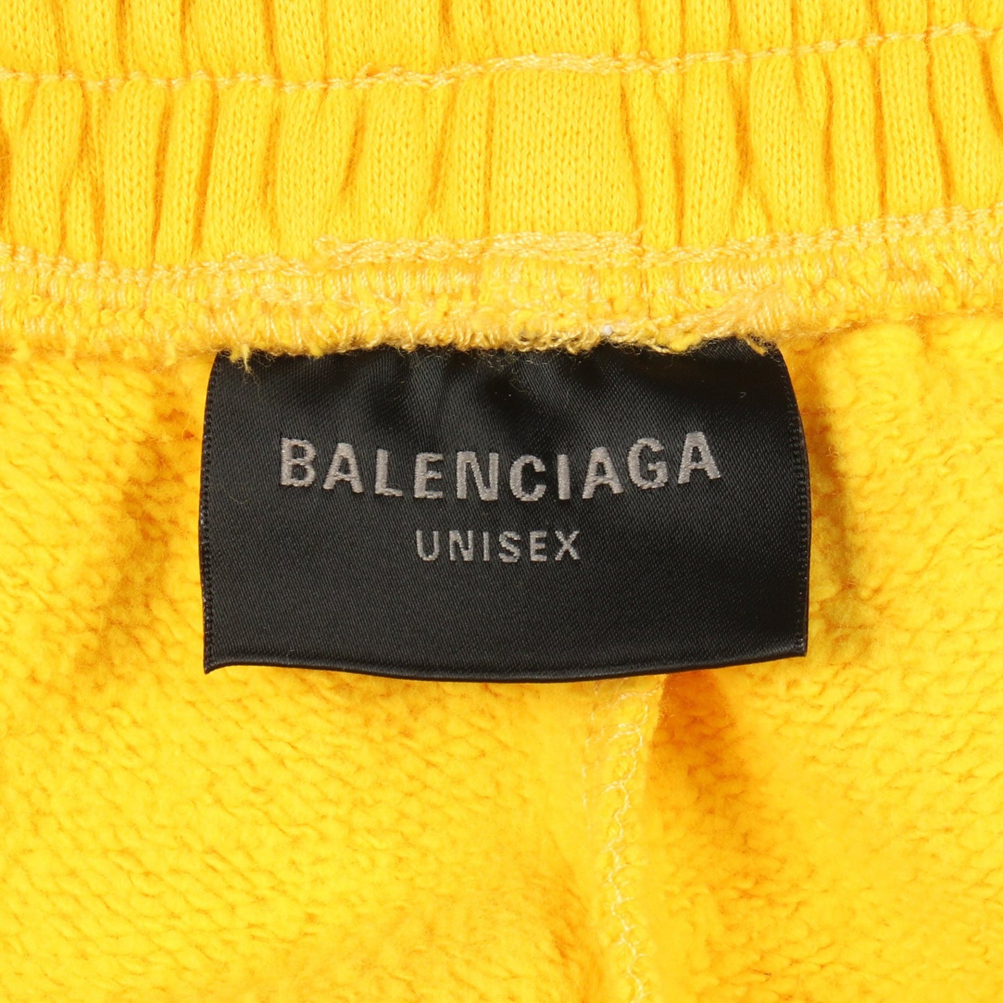BALENCIAGA × Scholl スウェットバギーロングパンツ スウェットパンツ コットン イエロー バレンシアガ ボトムス BALENCIAGA