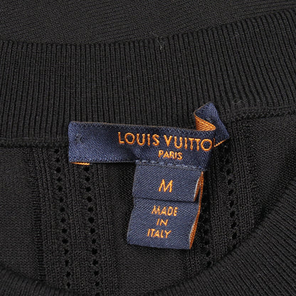 フリル ニットワンピース レーヨン ブラック ルイヴィトン ワンピース LOUIS VUITTON