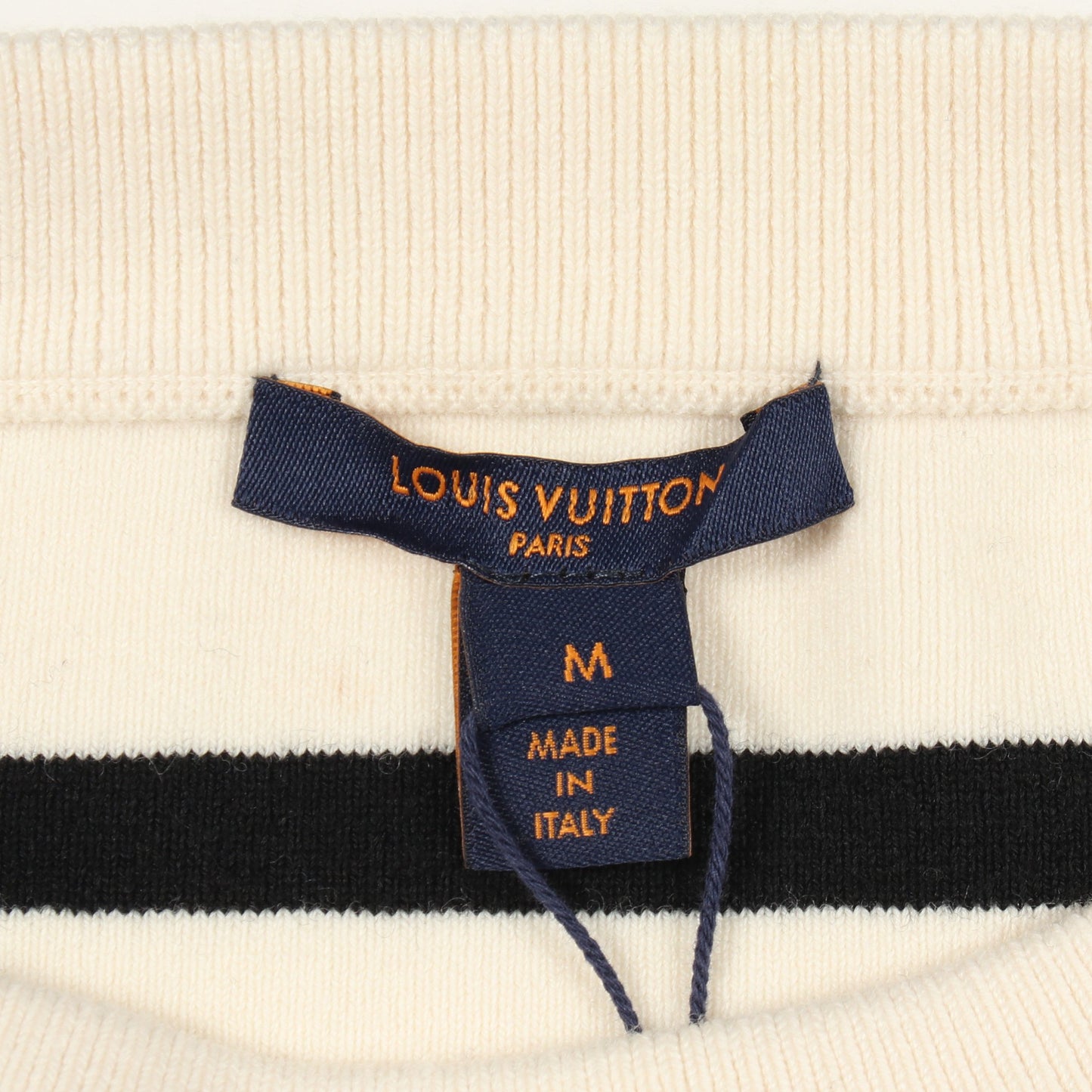 ボーダー ニットワンピース ウール ホワイト ブラック ルイヴィトン ワンピース LOUIS VUITTON