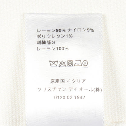 BEE刺繍 ニットワンピース レーヨン ホワイト クリスチャンディオール ワンピース Christian Dior