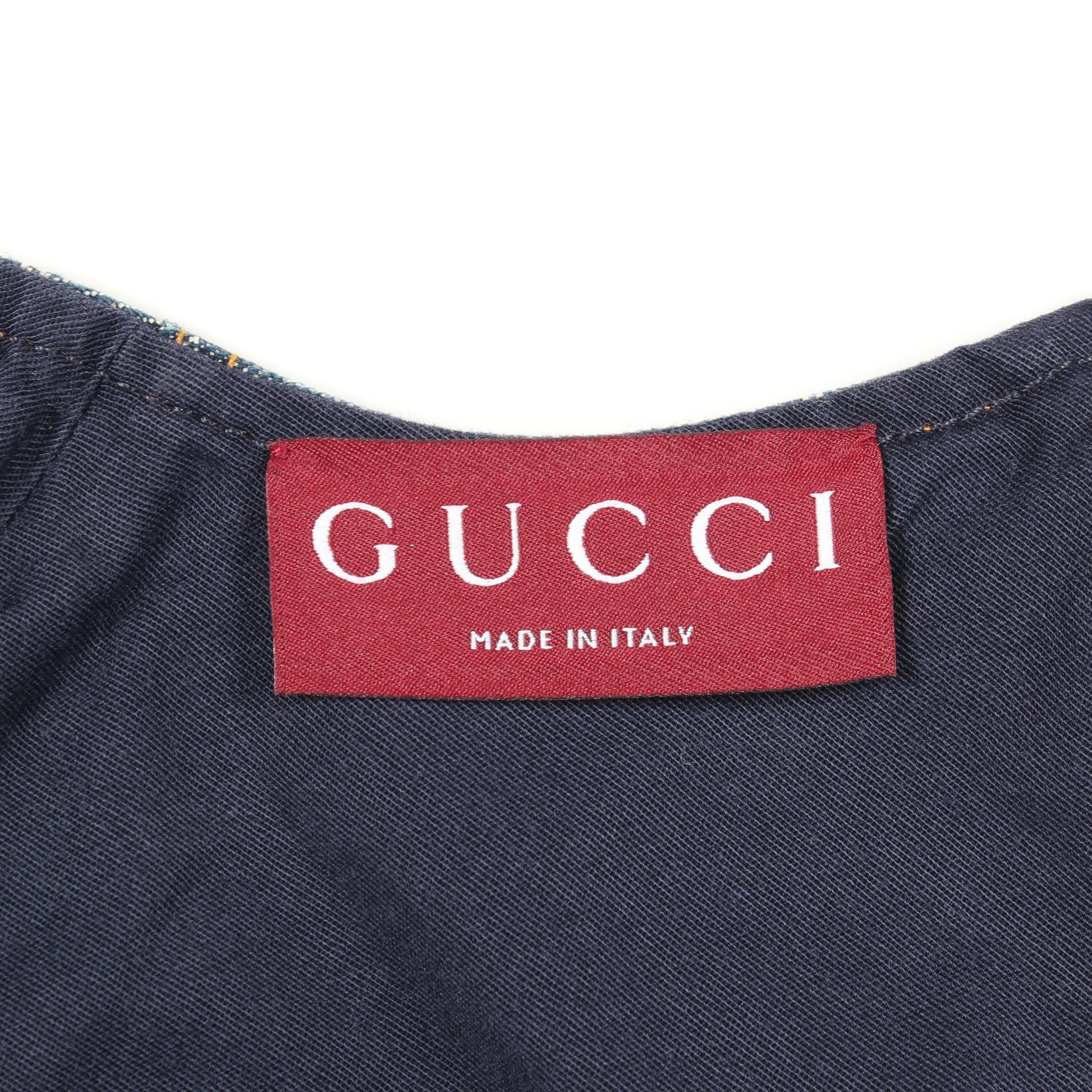 GG柄 デニム ワンピース コットン インディゴブルー グッチ ワンピース GUCCI