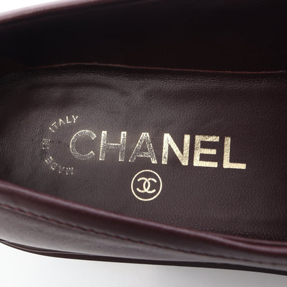 マトラッセ ローファー レザー ボルドー シャネル シューズ CHANEL