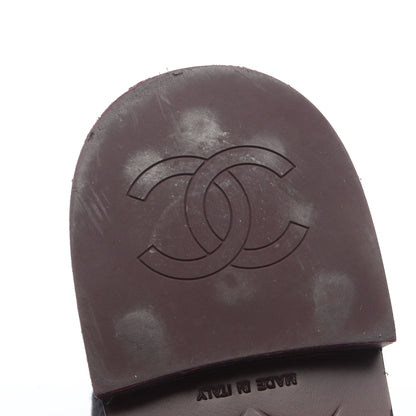 マトラッセ ローファー レザー ボルドー シャネル シューズ CHANEL