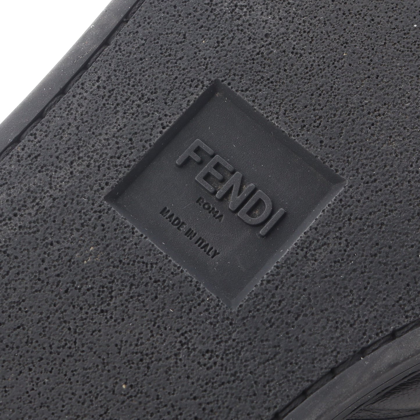 FF柄 スニーカー レザー ブラック フェンディ シューズ FENDI
