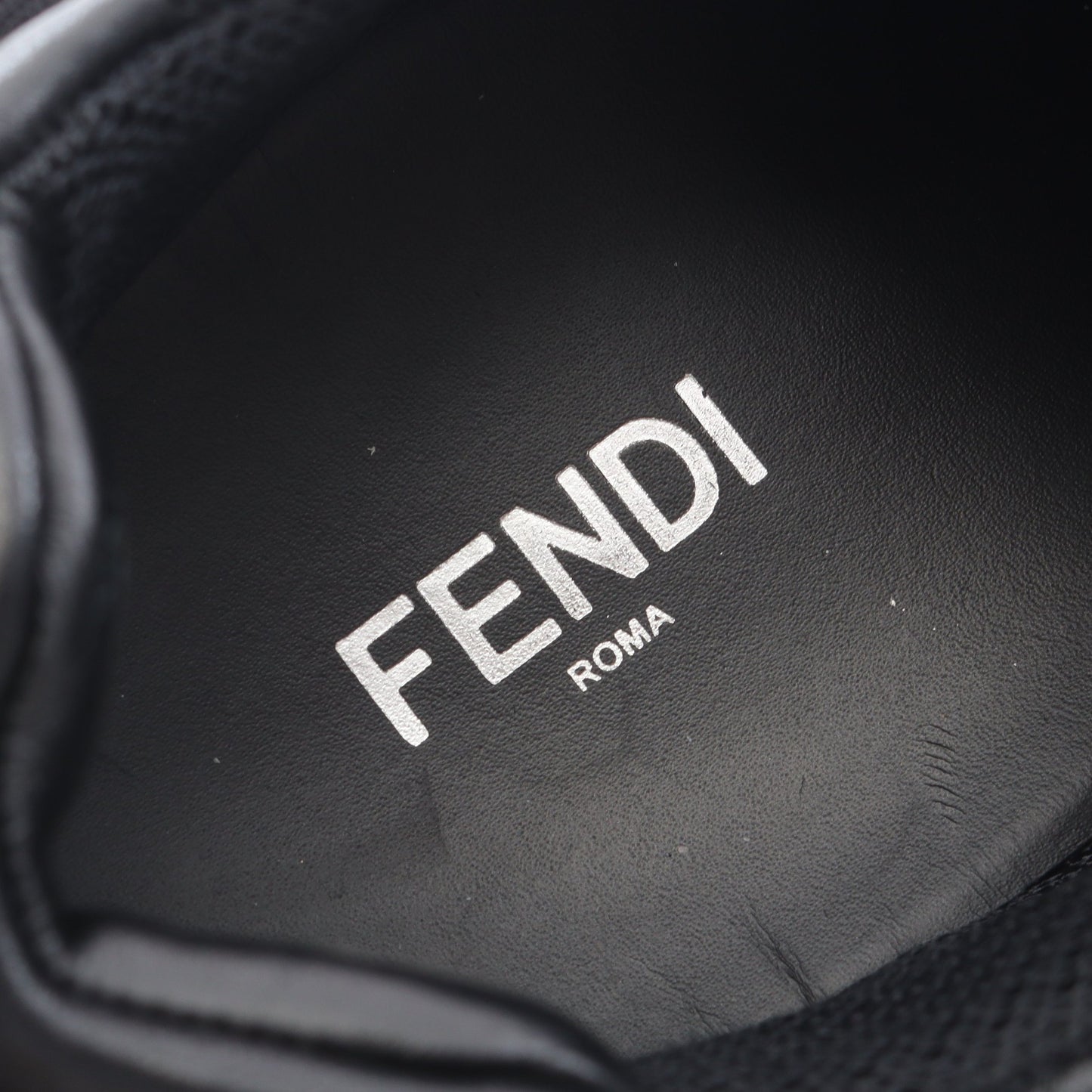 FF柄 スニーカー レザー ブラック フェンディ シューズ FENDI