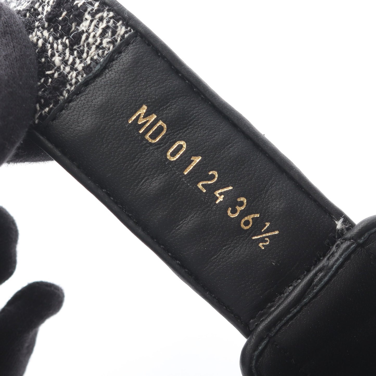 DIORACT ディオールアクト サンダル ツイード ブラック クリスチャンディオール シューズ Christian Dior