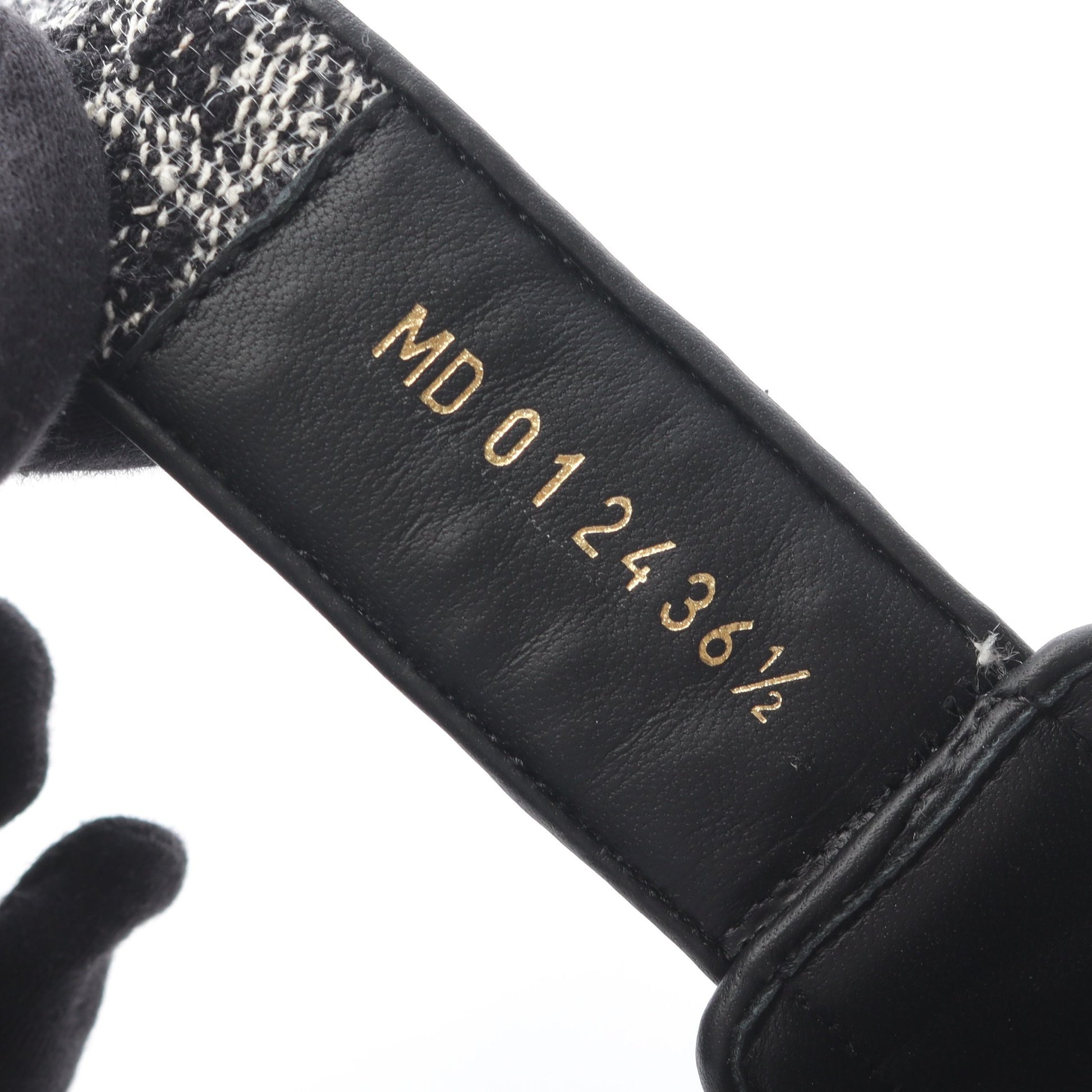 DIORACT ディオールアクト サンダル ツイード ブラック クリスチャンディオール シューズ Christian Dior
