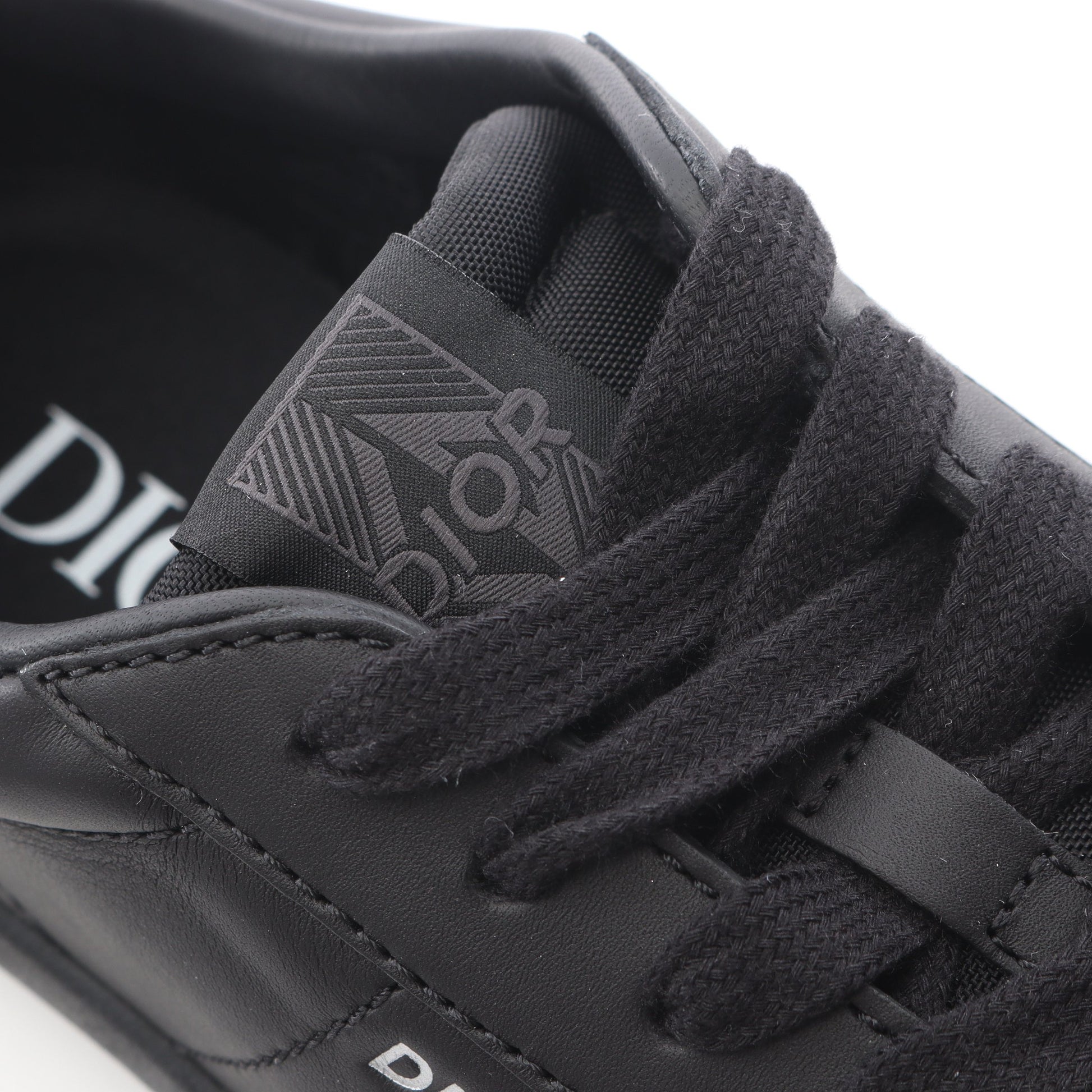 CDダイヤモンド ローカットスニーカー レザー スエード ブラック クリスチャンディオール シューズ Christian Dior