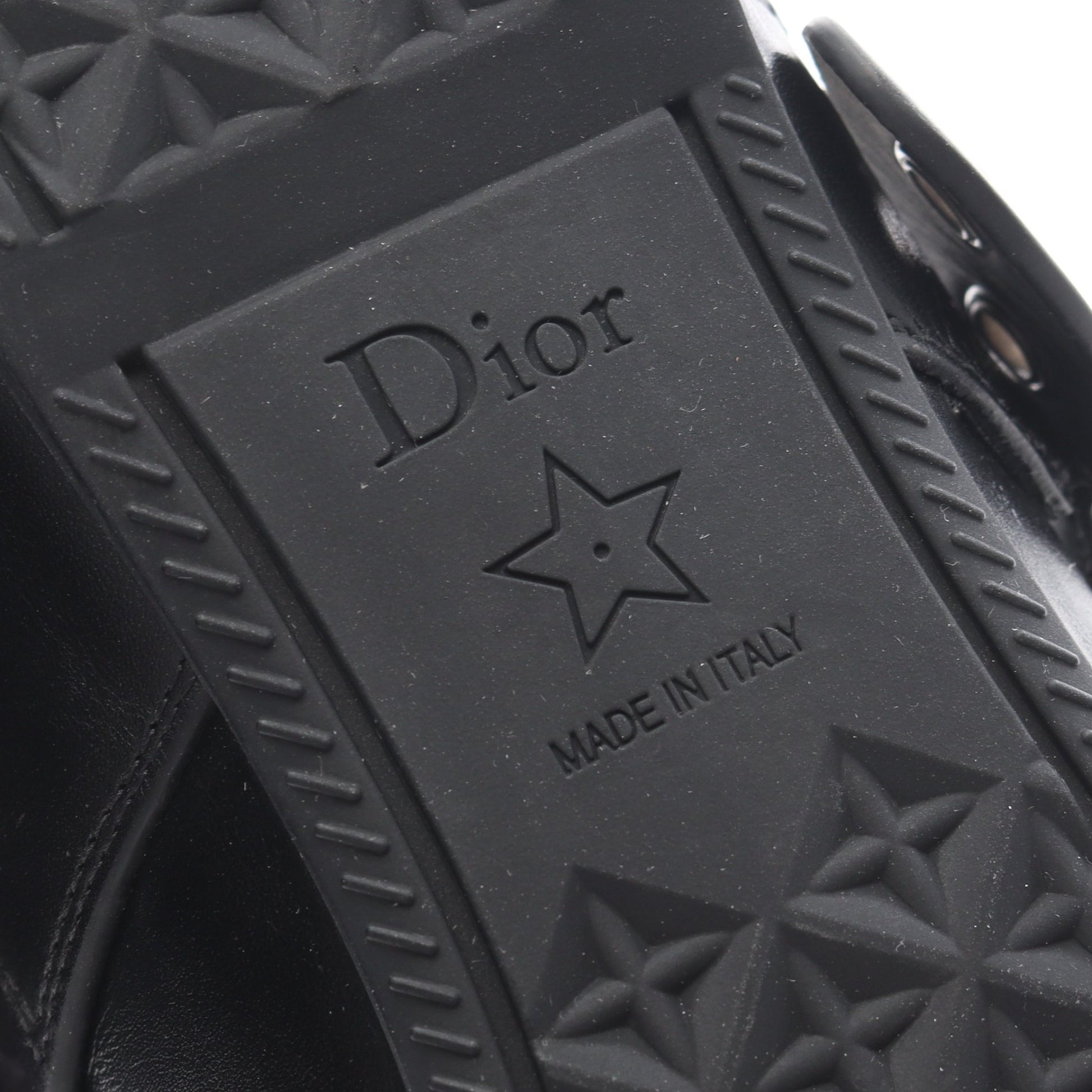 Dior Punk バレリーナ フラットシューズ レザー ブラック クリスチャンディオール シューズ Christian Dior