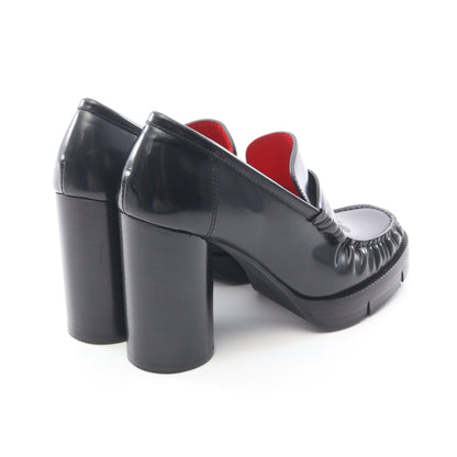 ロゴ チャンキーヒール ローファー レザー ブラック サルヴァトーレフェラガモ シューズ Salvatore Ferragamo