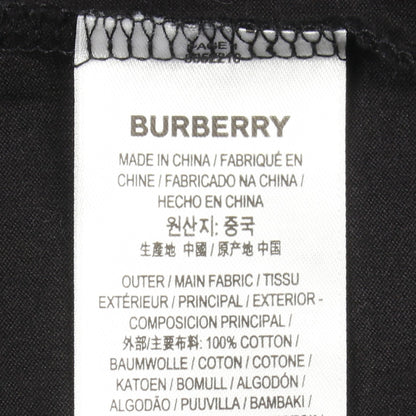 ロゴプリント 半袖Tシャツ コットン ブラック バーバリー トップス BURBERRY