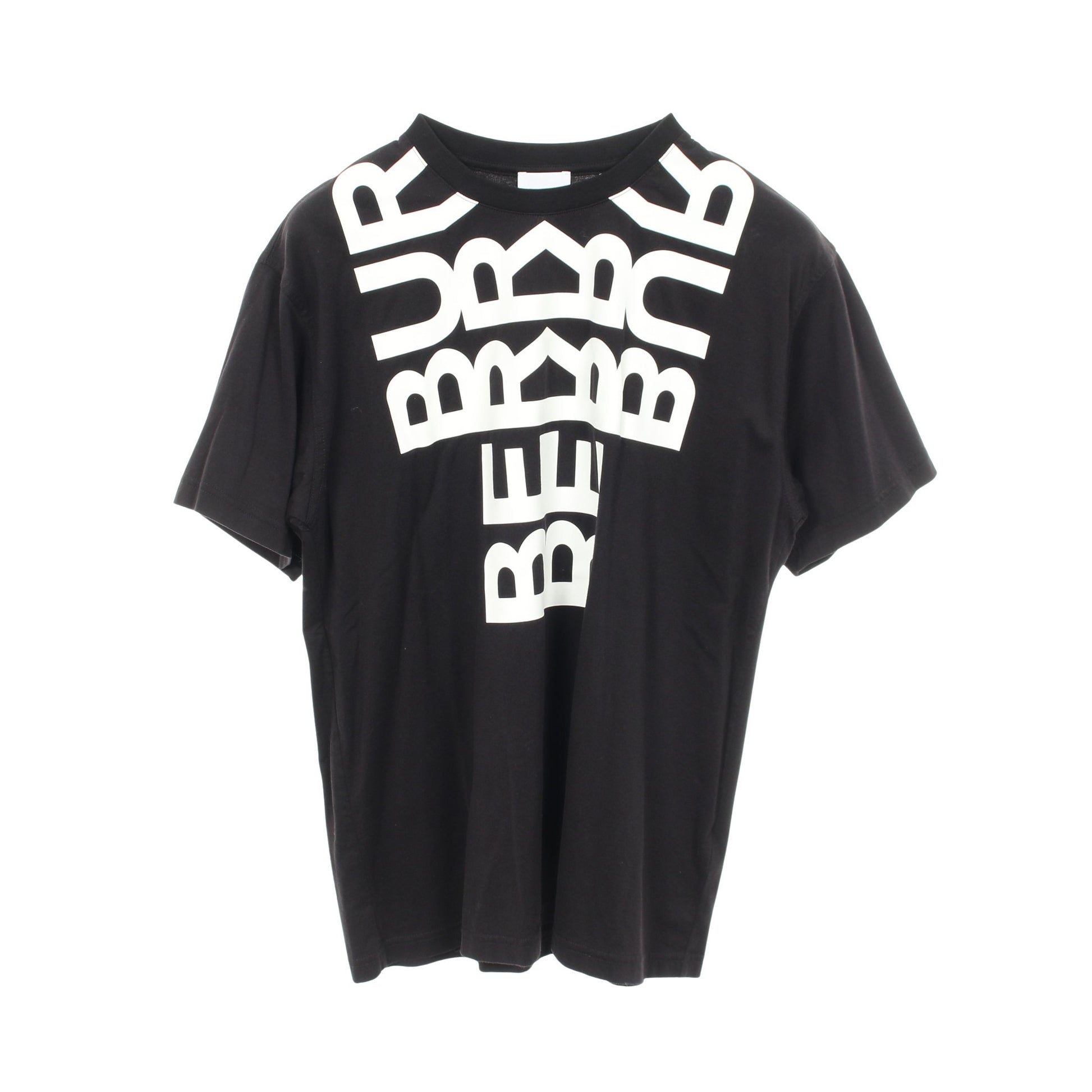 ロゴプリント 半袖Tシャツ コットン ブラック バーバリー トップス BURBERRY