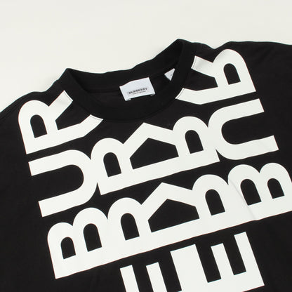 ロゴプリント 半袖Tシャツ コットン ブラック バーバリー トップス BURBERRY