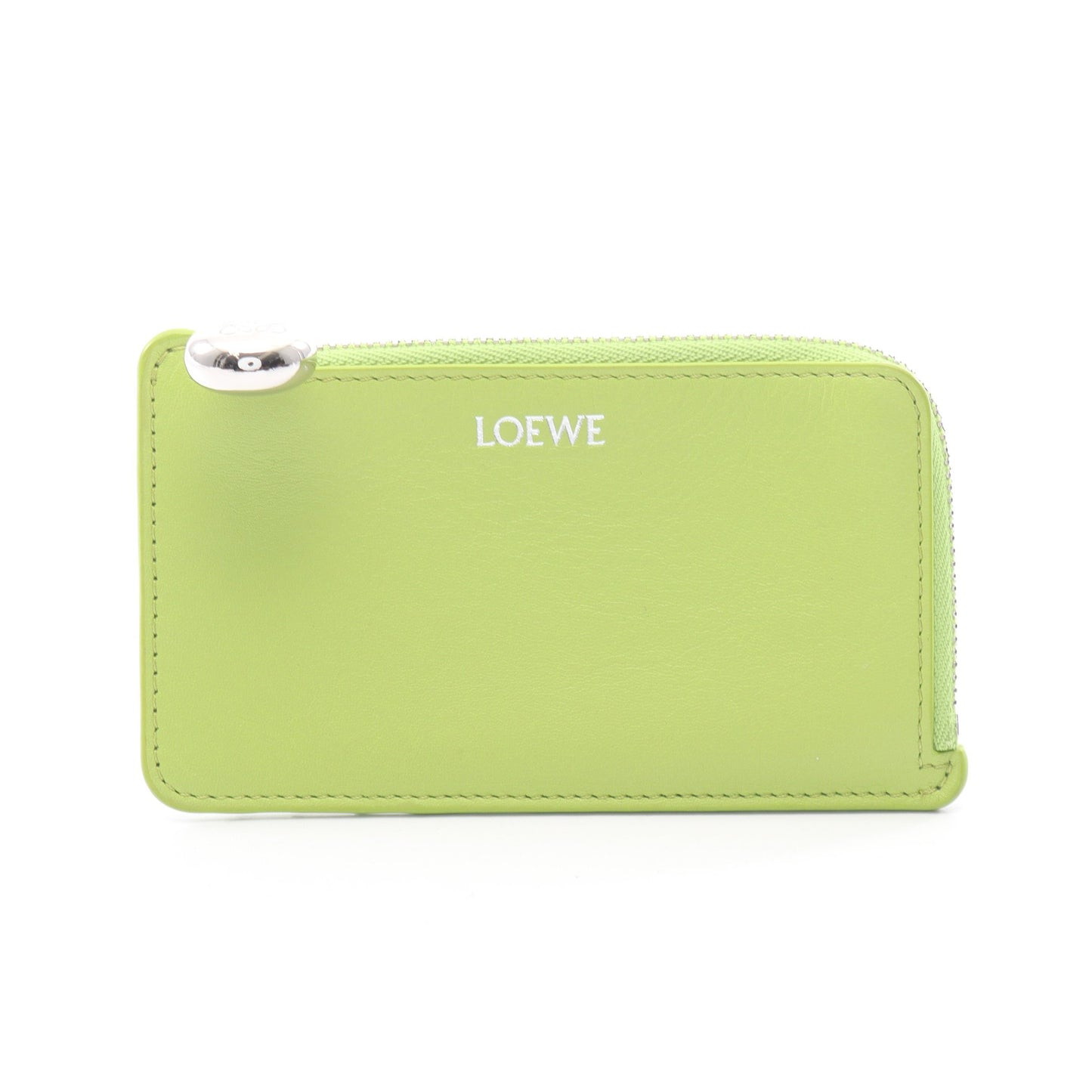ペブル コインカードホルダー カードケース コインケース レザー イエローグリーン ロエベ 財布・小物 LOEWE