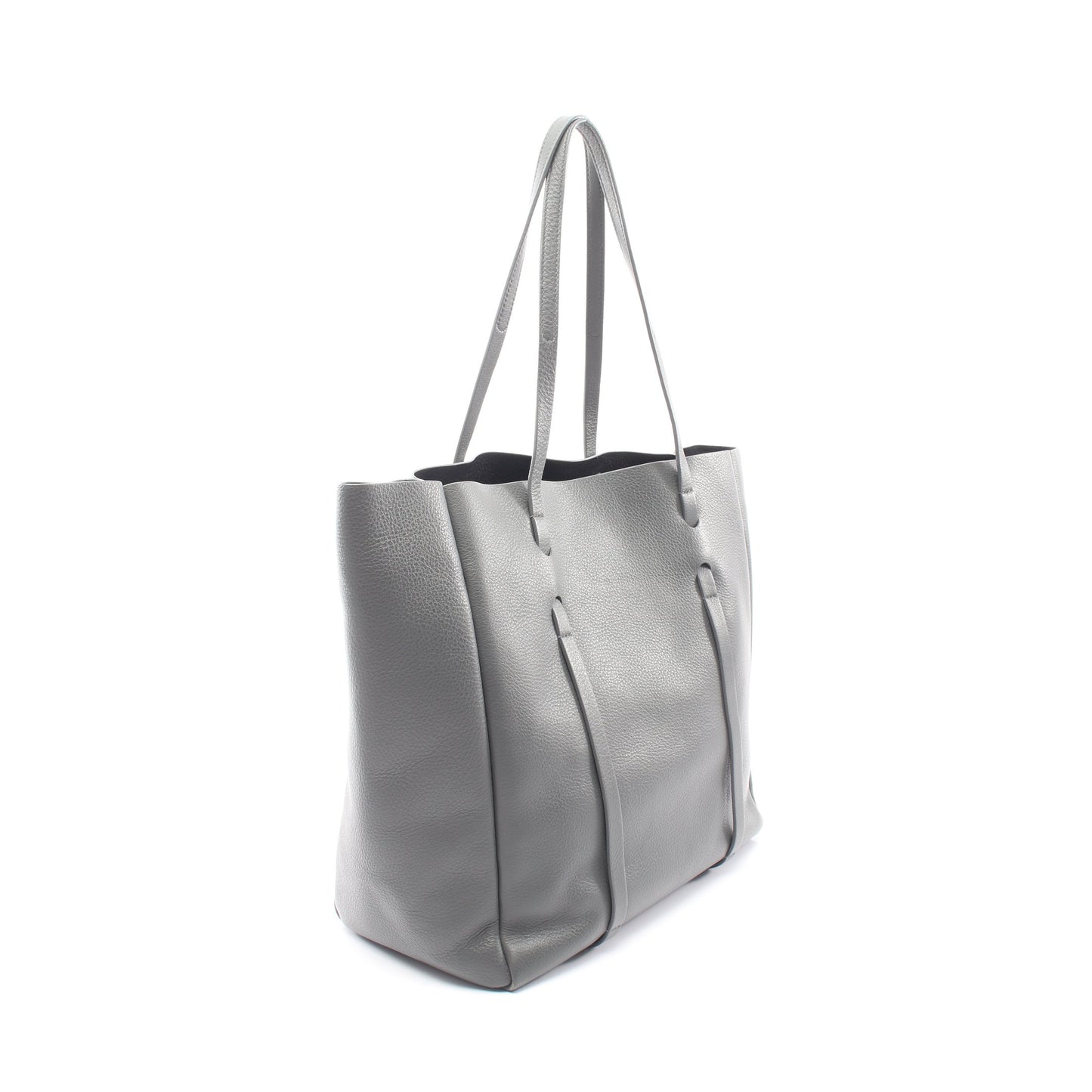エブリデイ トート S ハンドバッグ トートバッグ レザー グレー バレンシアガ バッグ BALENCIAGA