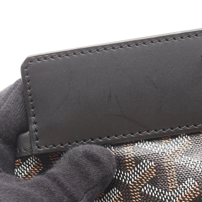 ベルシャスMM ハンドバッグ コーティングキャンバス レザー ブラック ゴヤール バッグ GOYARD