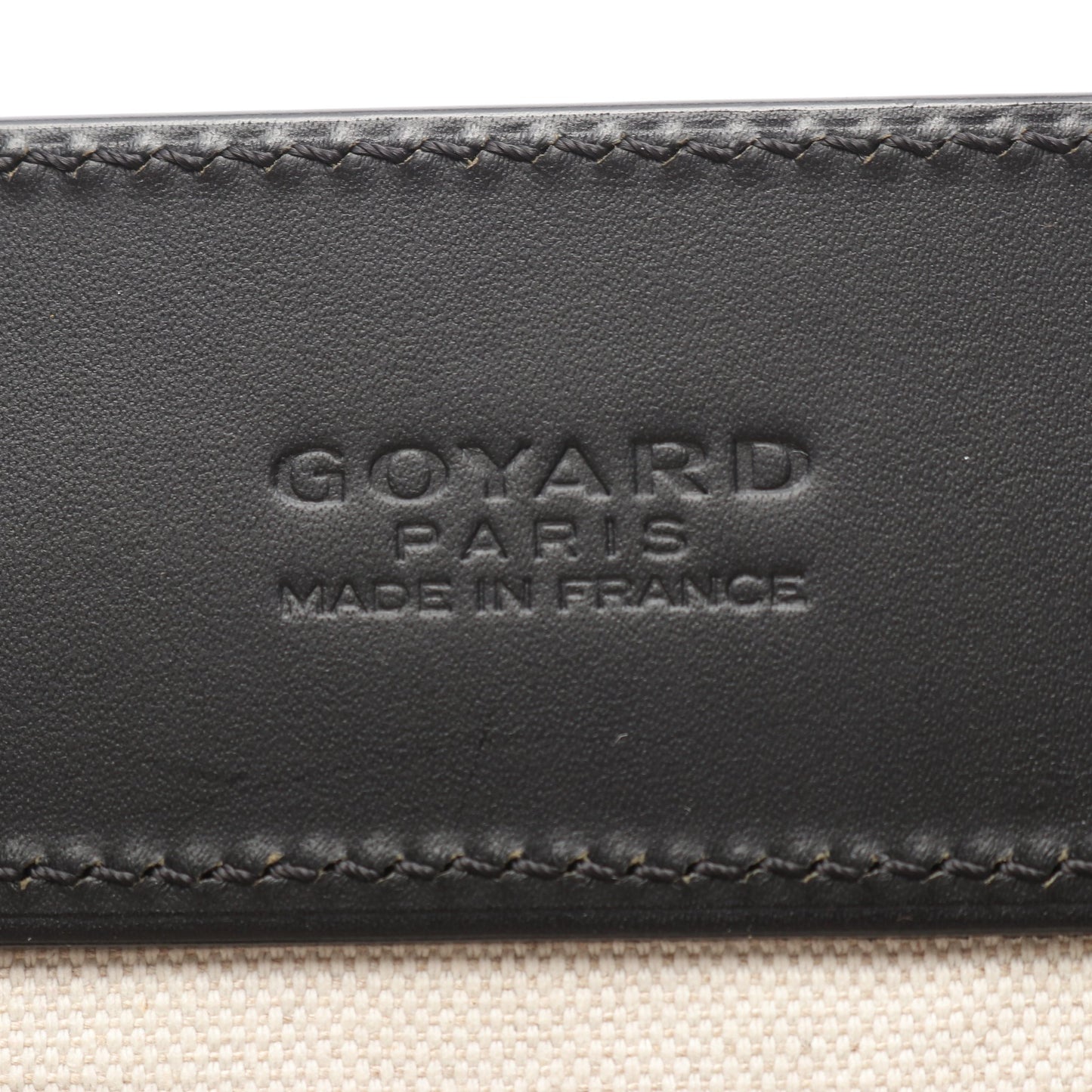 ベルシャスMM ハンドバッグ コーティングキャンバス レザー ブラック ゴヤール バッグ GOYARD