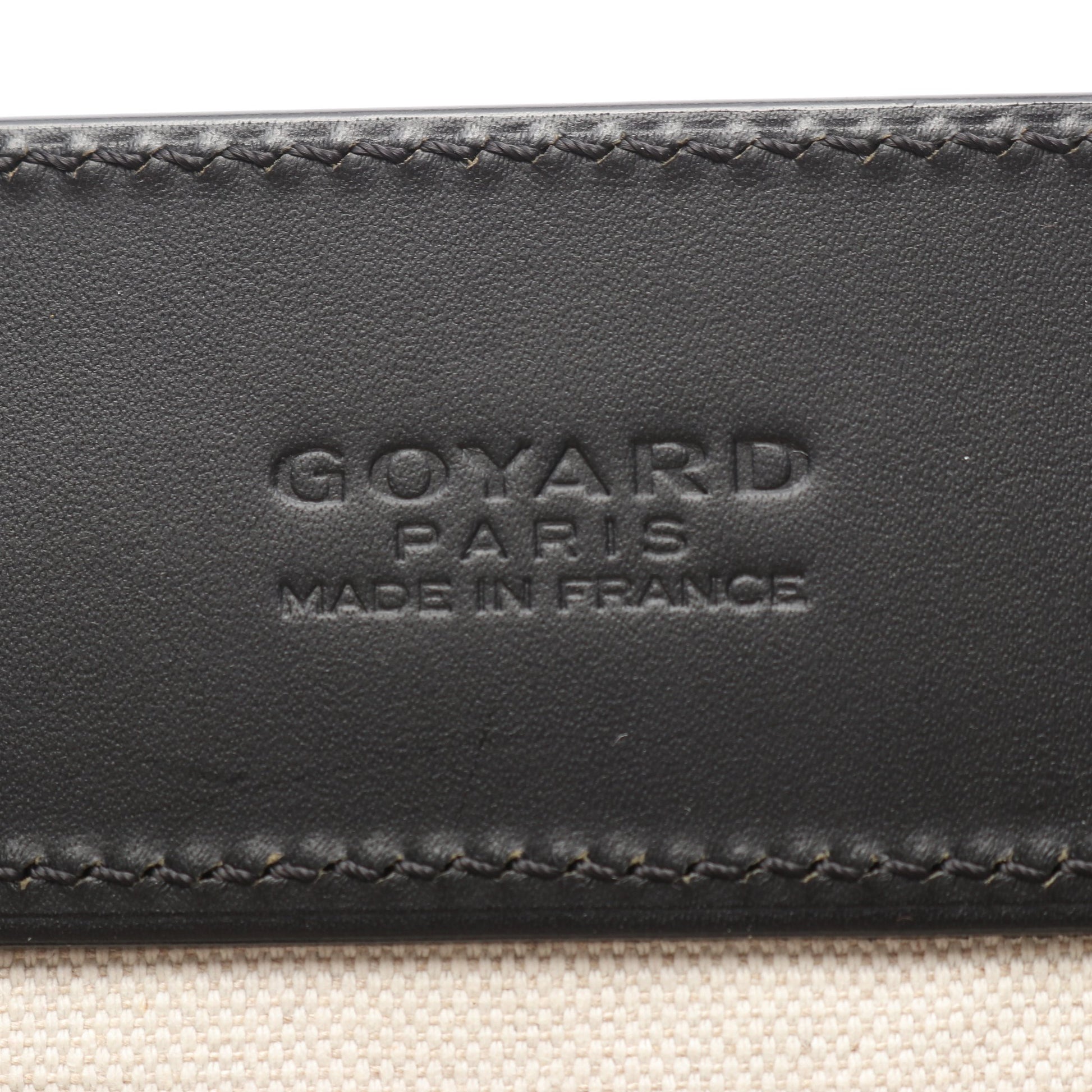 ベルシャスMM ハンドバッグ コーティングキャンバス レザー ブラック ゴヤール バッグ GOYARD