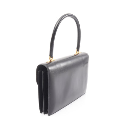 コルドリエール ハンドバッグ ボックスカーフ ブラック ゴールド金具 ○W刻印 エルメス バッグ HERMES