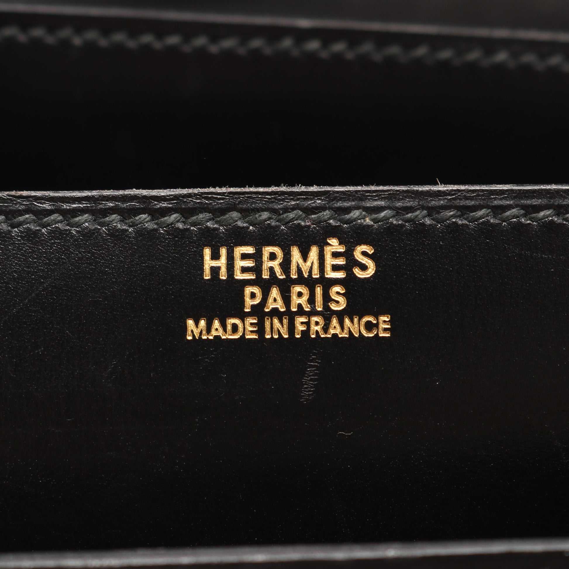コルドリエール ハンドバッグ ボックスカーフ ブラック ゴールド金具 ○W刻印 エルメス バッグ HERMES