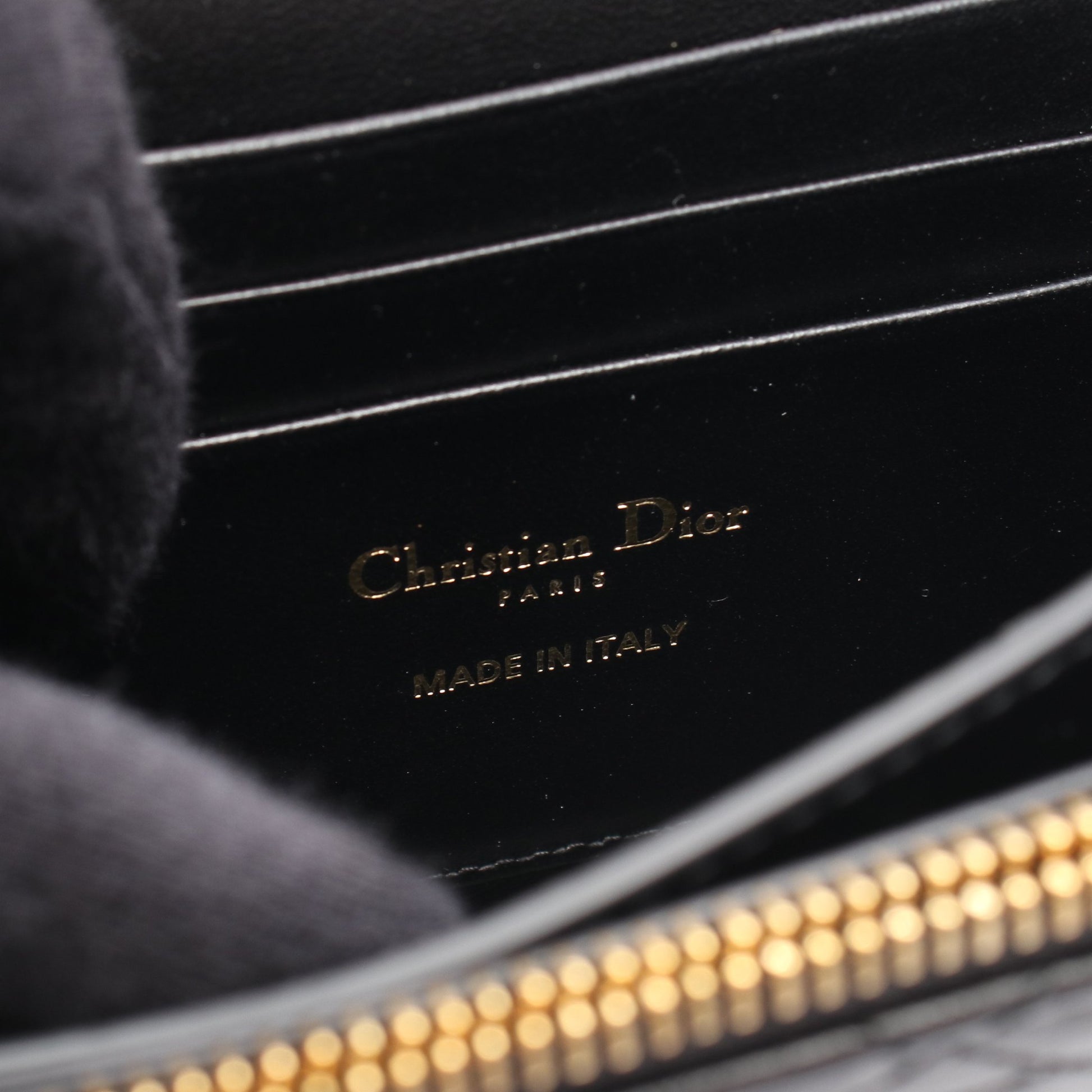 MISS CARO チェーンショルダーバッグ レザー ブラック クリスチャンディオール バッグ Christian Dior