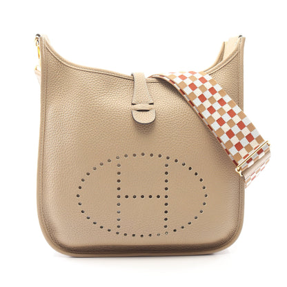 エヴリン 3 トロワ PM トレンチ ショルダーバッグ トリヨンクレマンス ベージュ ゴールド金具 Z刻印 エルメス バッグ HERMES