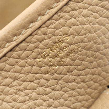 エヴリン 3 トロワ PM トレンチ ショルダーバッグ トリヨンクレマンス ベージュ ゴールド金具 Z刻印 エルメス バッグ HERMES