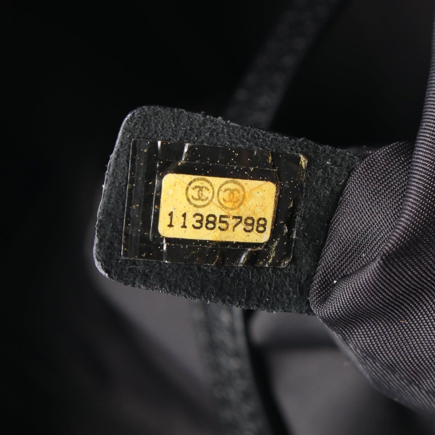 パリビアリッツMM ハンドバッグ トートバッグ コーティングキャンバス レザー ブラック シルバー金具 シャネル バッグ CHANEL