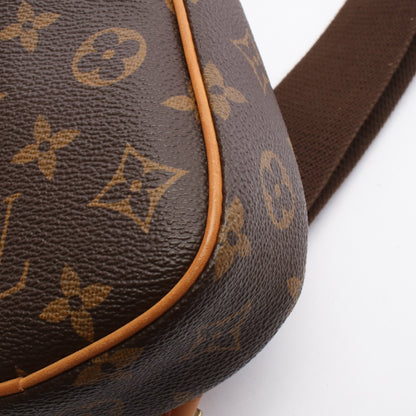 ポシェットガンジュ モノグラム ボディバッグ PVC レザー ブラウン ルイヴィトン バッグ LOUIS VUITTON