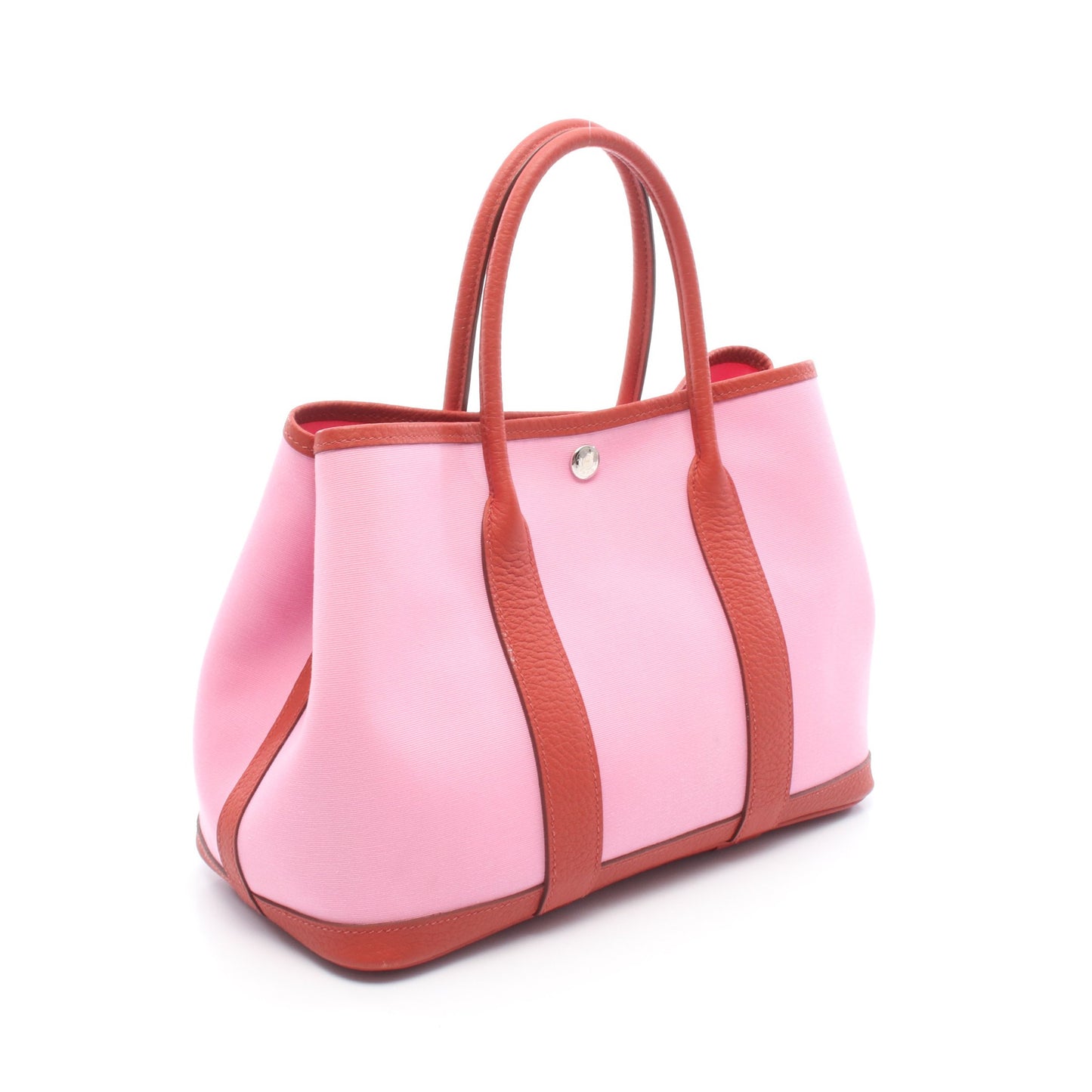 ガーデンパーティTPM ルージュデュセス ハンドバッグ トートバッグ トワルオフィシエ ネゴンダ ピンク レッド シルバー金具 Y刻印 エルメス バッグ HERMES