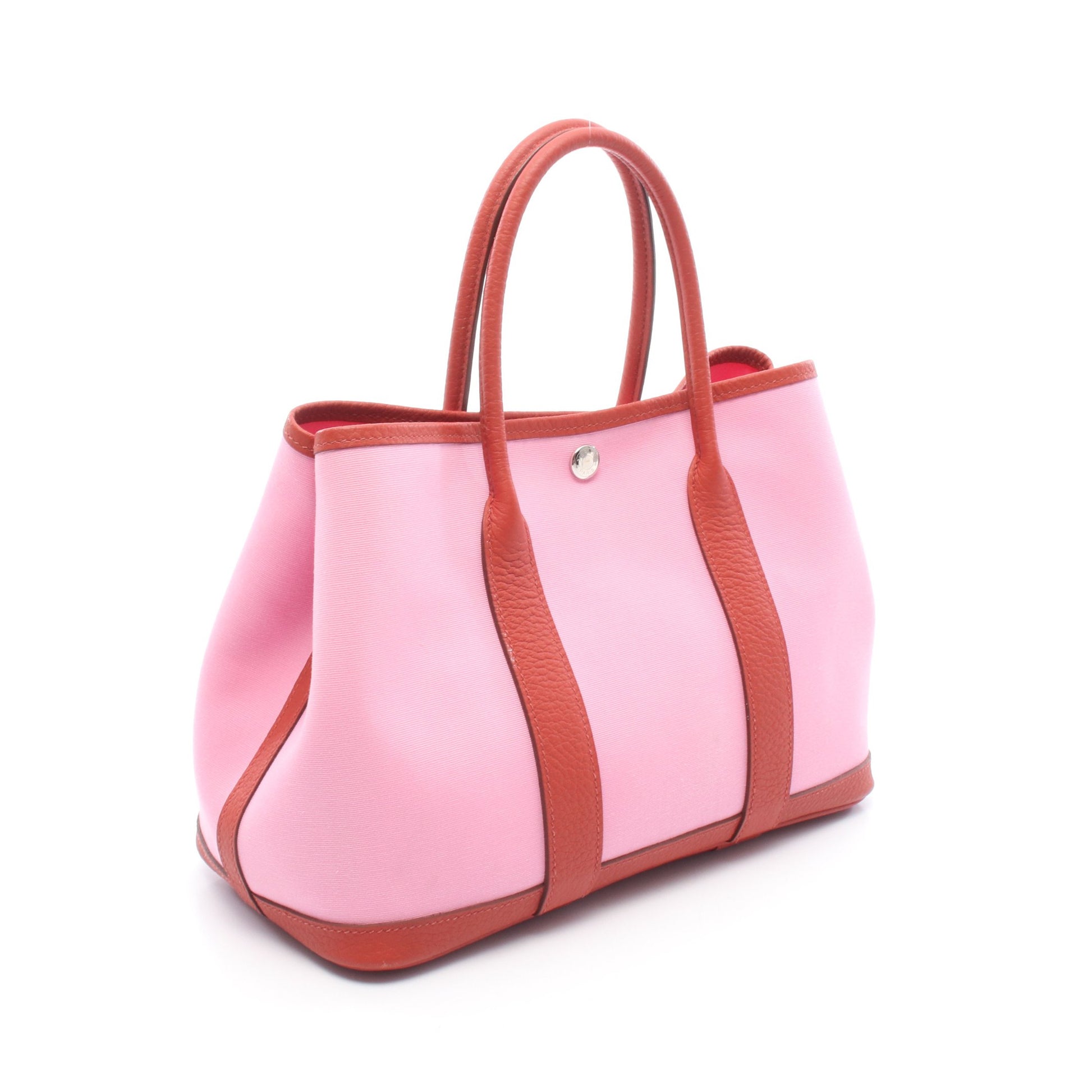 ガーデンパーティTPM ルージュデュセス ハンドバッグ トートバッグ トワルオフィシエ ネゴンダ ピンク レッド シルバー金具 Y刻印 エルメス バッグ HERMES