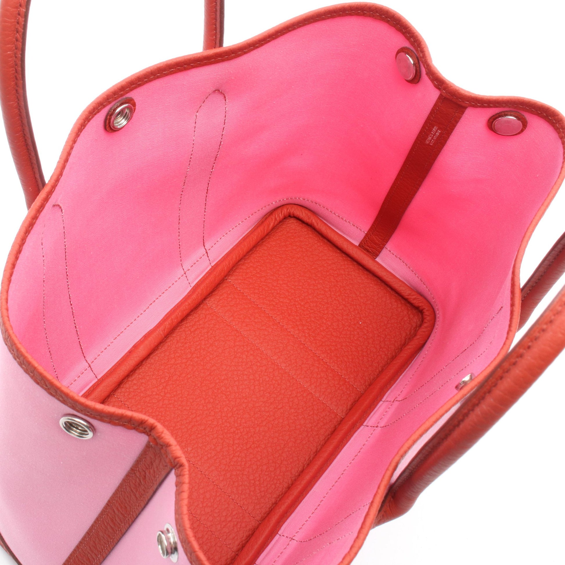 ガーデンパーティTPM ルージュデュセス ハンドバッグ トートバッグ トワルオフィシエ ネゴンダ ピンク レッド シルバー金具 Y刻印 エルメス バッグ HERMES