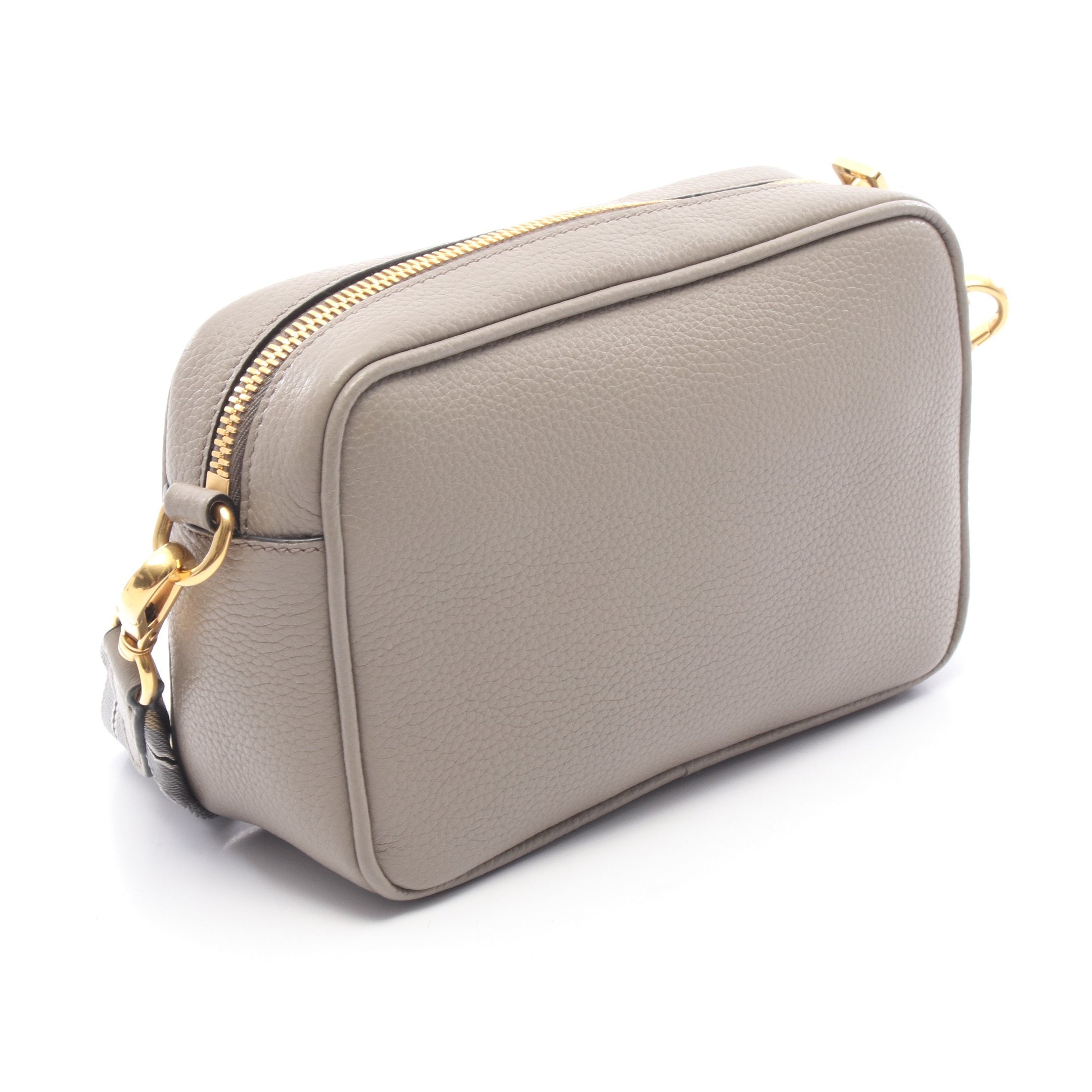 PRADA ショルダーバッグ ベージュ/グレー VITELLO PHEXIX ショルダーバッグ レザー グレーベージュ プラダ – RECLO