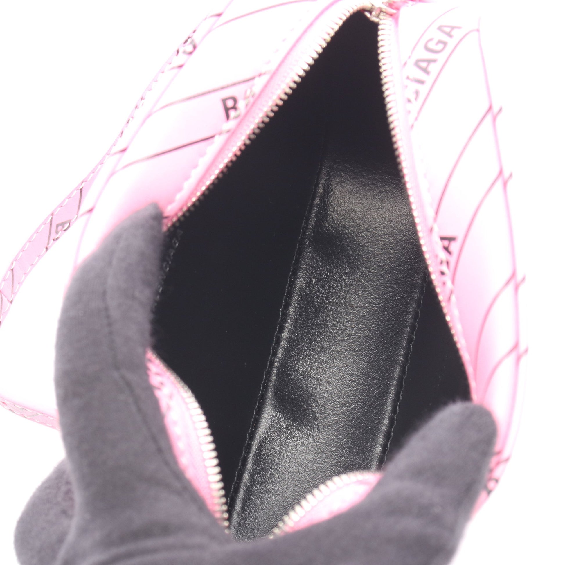 EVERYDAY エブリデイ カメラバッグ XS ショルダーバッグ レザー ピンク ブラック バレンシアガ バッグ BALENCIAGA