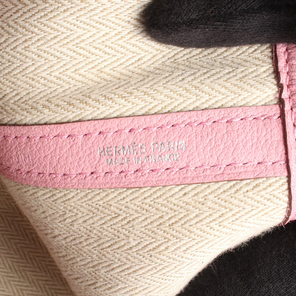 ガーデンパーティPM ハンドバッグ トートバッグ ネゴンダ ピンク シルバー金具 □N刻印 エルメス バッグ HERMES