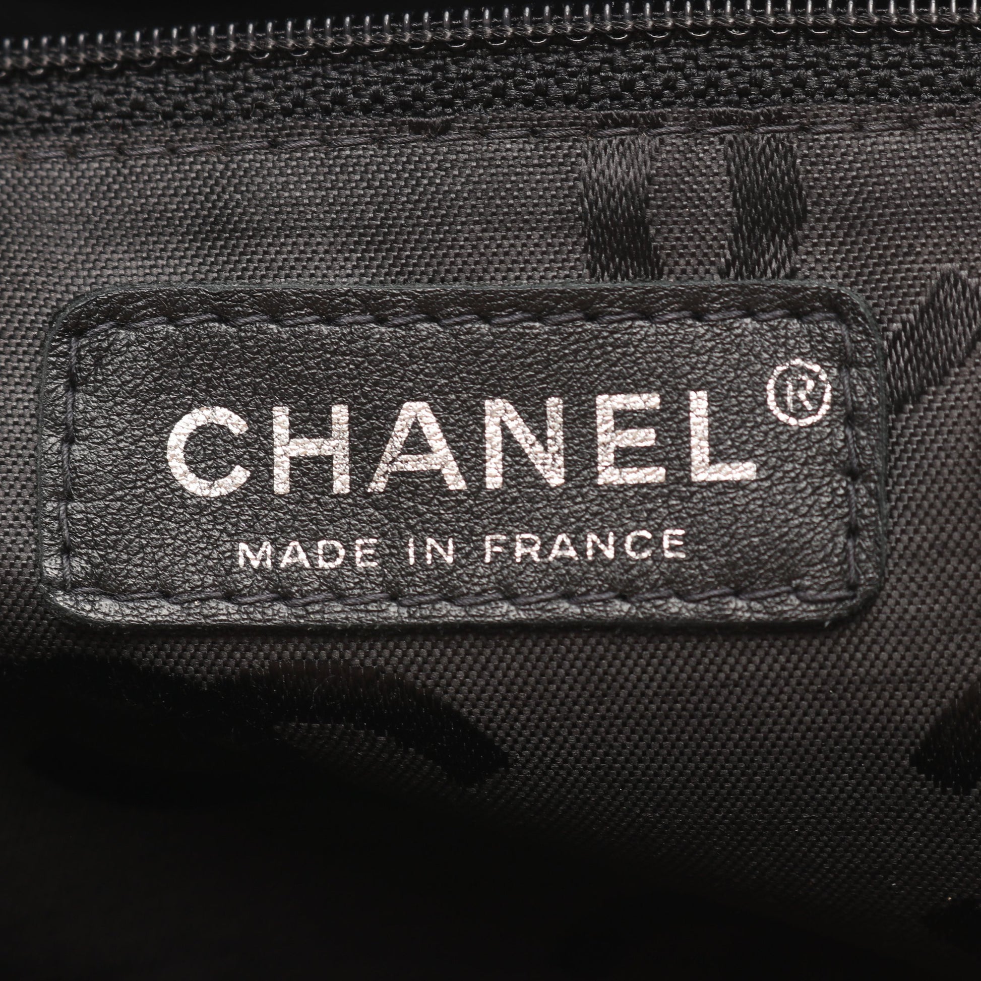カンボンライン ボーリングバッグ ショルダーバッグ レザー ベージュ ブラック シルバー金具 シャネル バッグ CHANEL